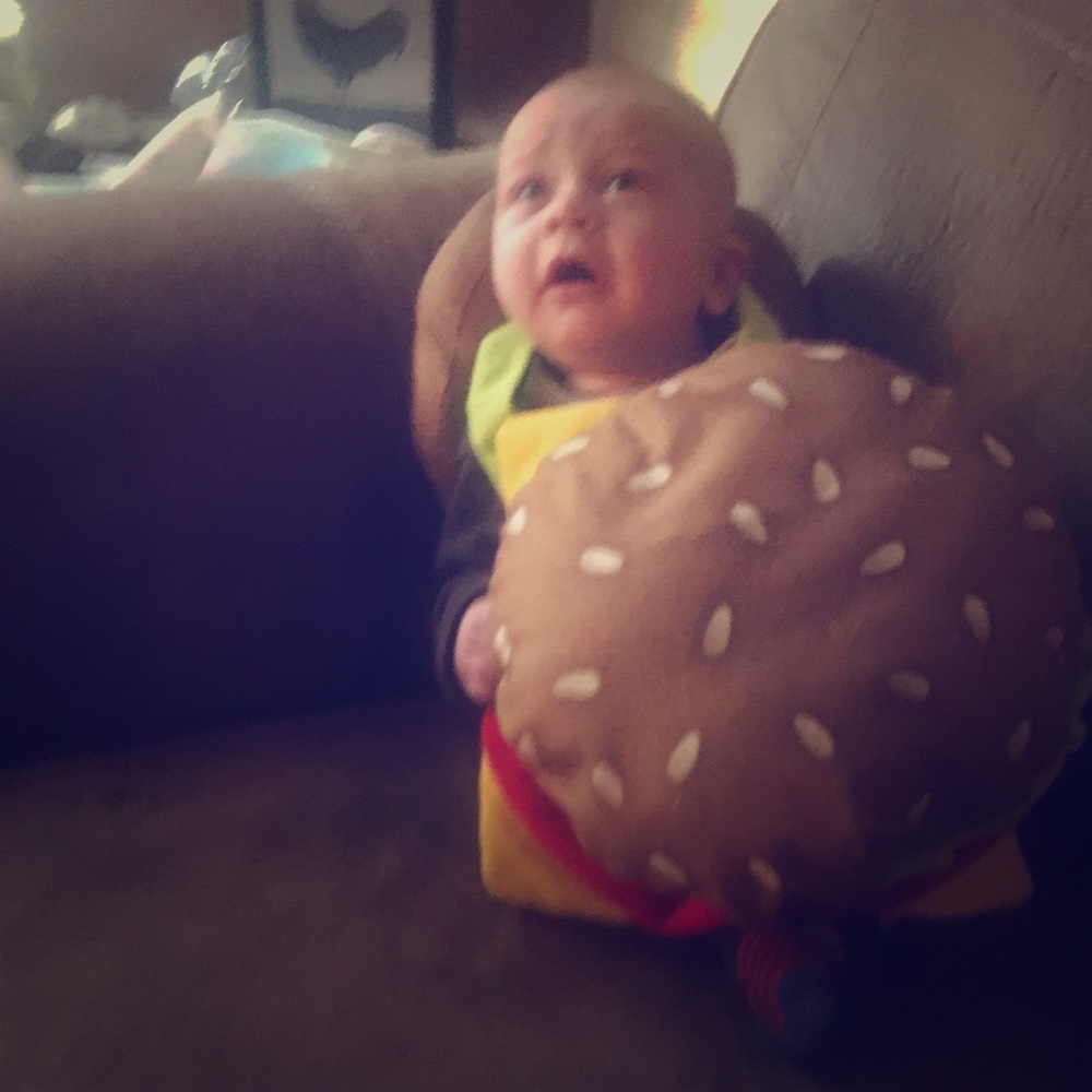 Baby hamburger costume